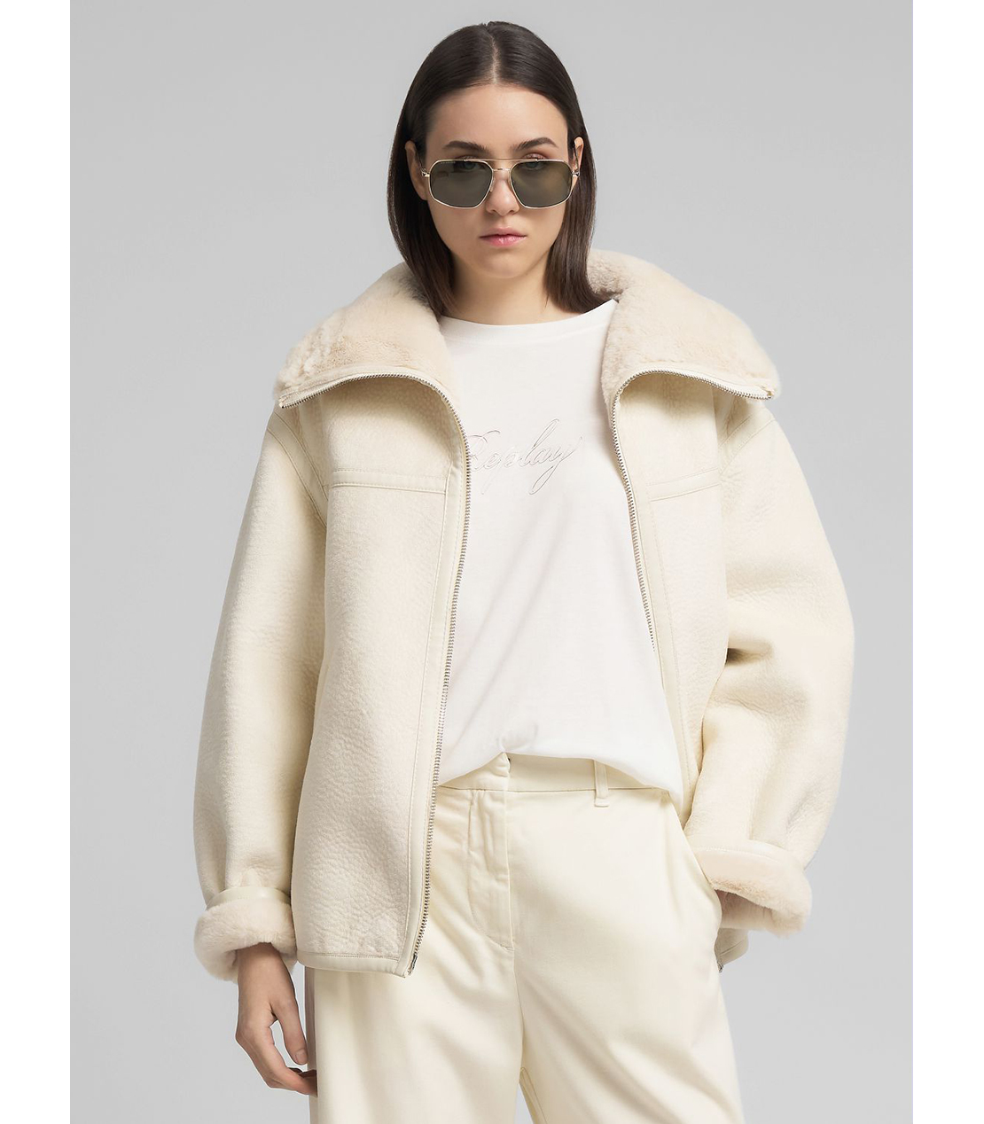 フェイクムートンジャケット 詳細画像 オフホワイト 2